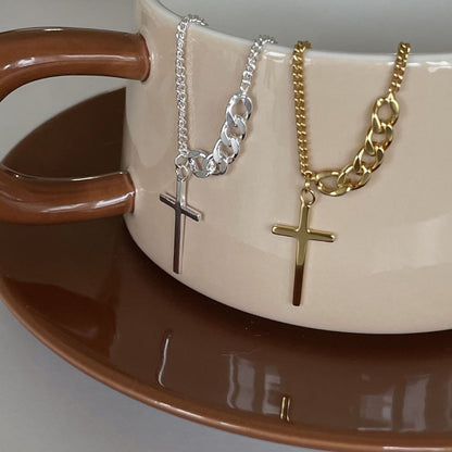 Graceful Cross Harmony Necklace
