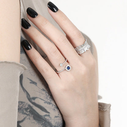 Zircon Sparkle Glass Ring