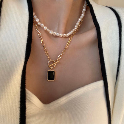Nocturnal Noir Zircon Necklace