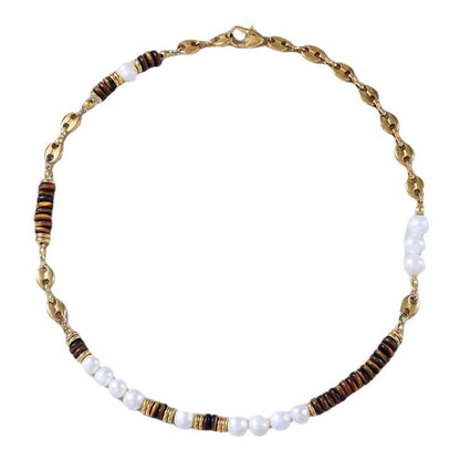 Pearlized Safari Charm Necklace