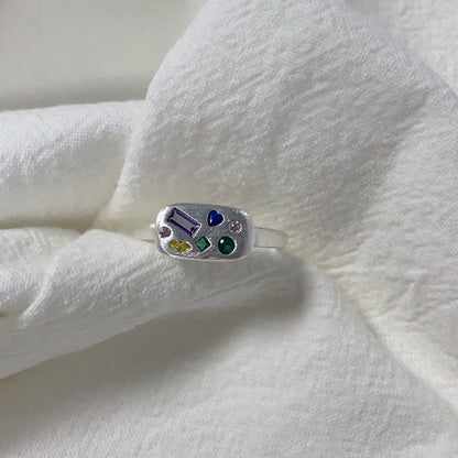 Chromatic Zircon Ring