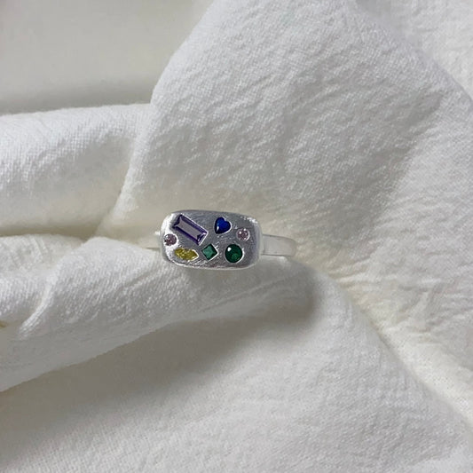 Chromatic Zircon Ring