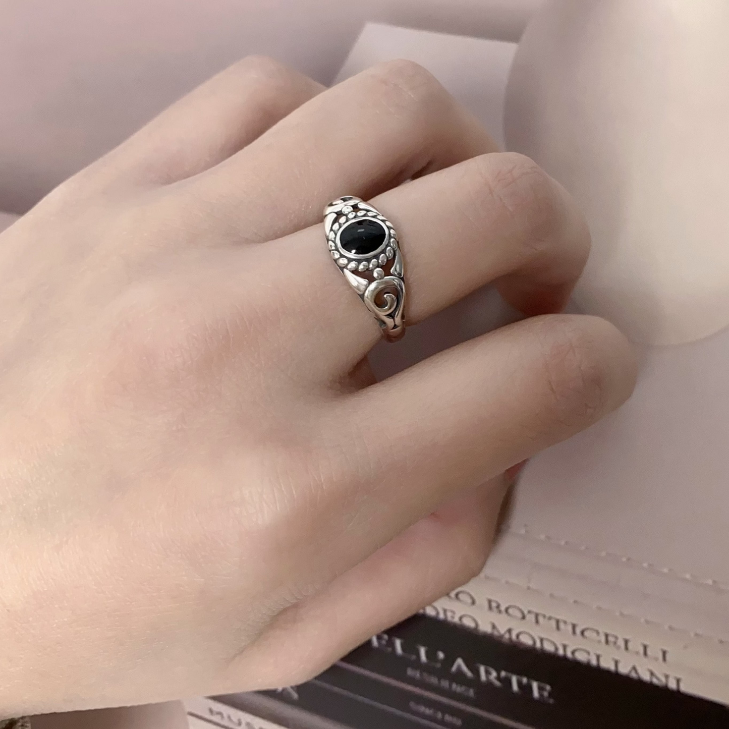 Midnight Resin Ring