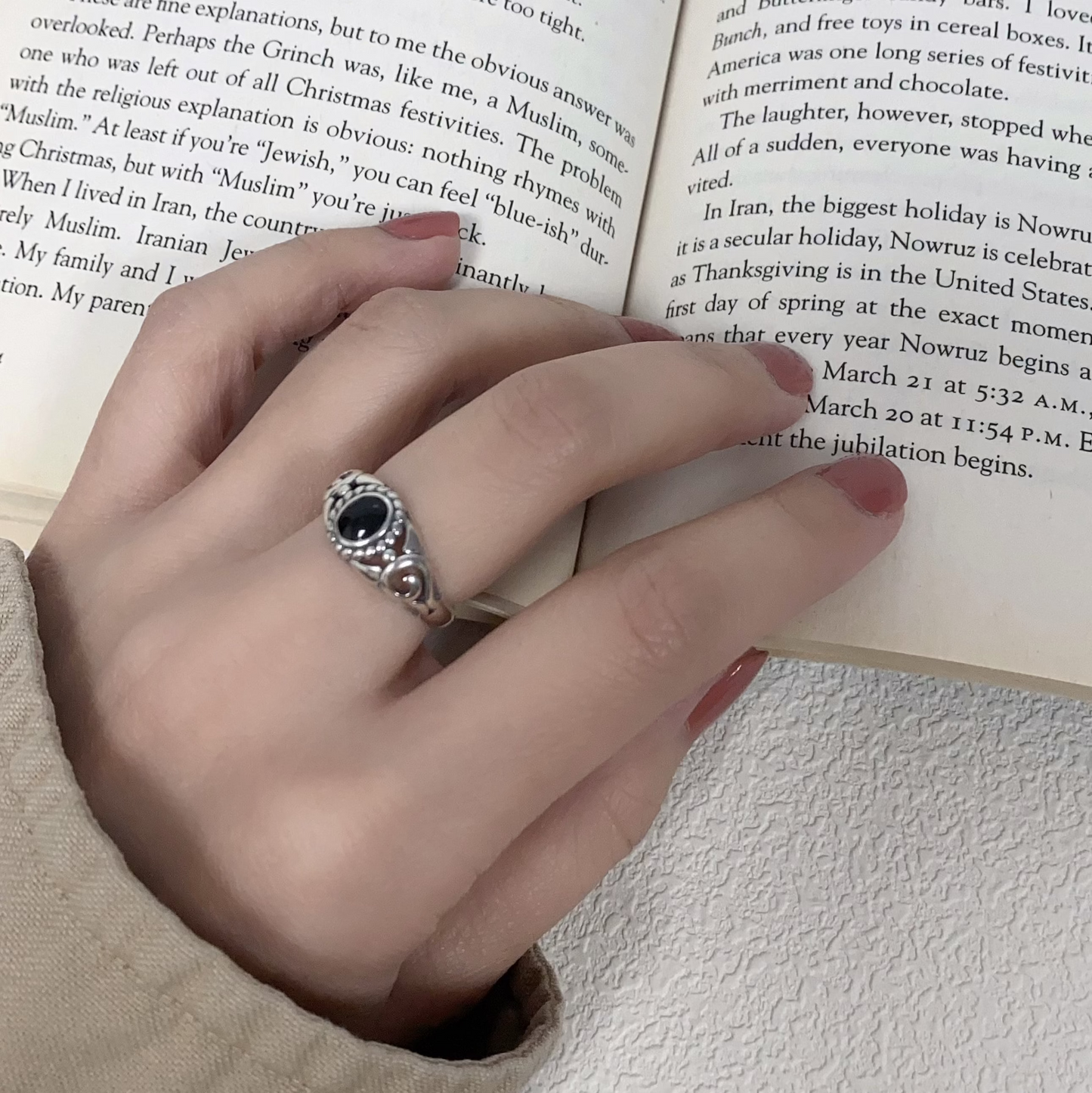 Midnight Resin Ring
